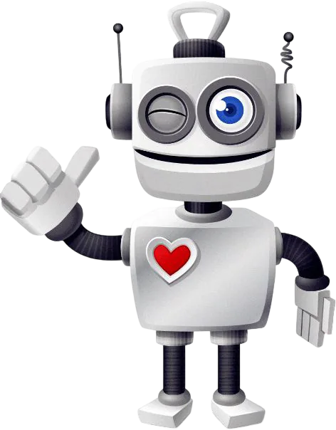 El sallayan sevimli robot çizimi